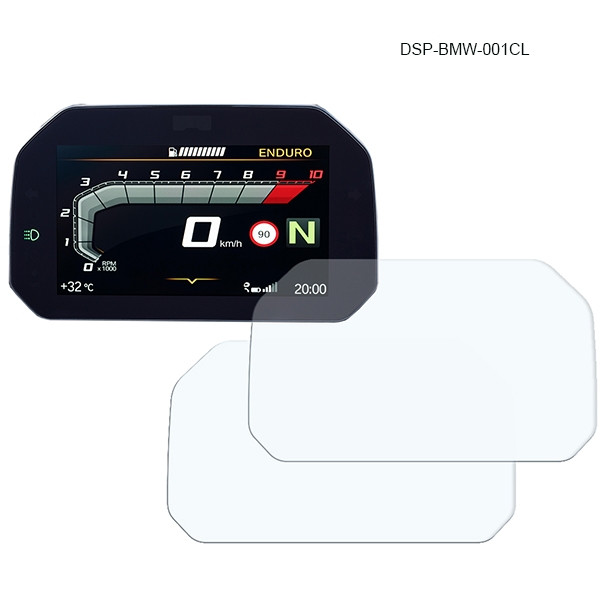 R&G Dashboard Screen Protector Kit for BMW R1200GS (connectivity) '18-, F750GS '18-, F850GS '18-, F900 GS '24-, C400X (connectivity) TFT '18-, R1250 GS '18-, S1000RR '19-, S1000XR '20-, F900R/XR '20-, S1000R Sport/  M Sport '21-, M1000RR '21 & CE 04 '22-